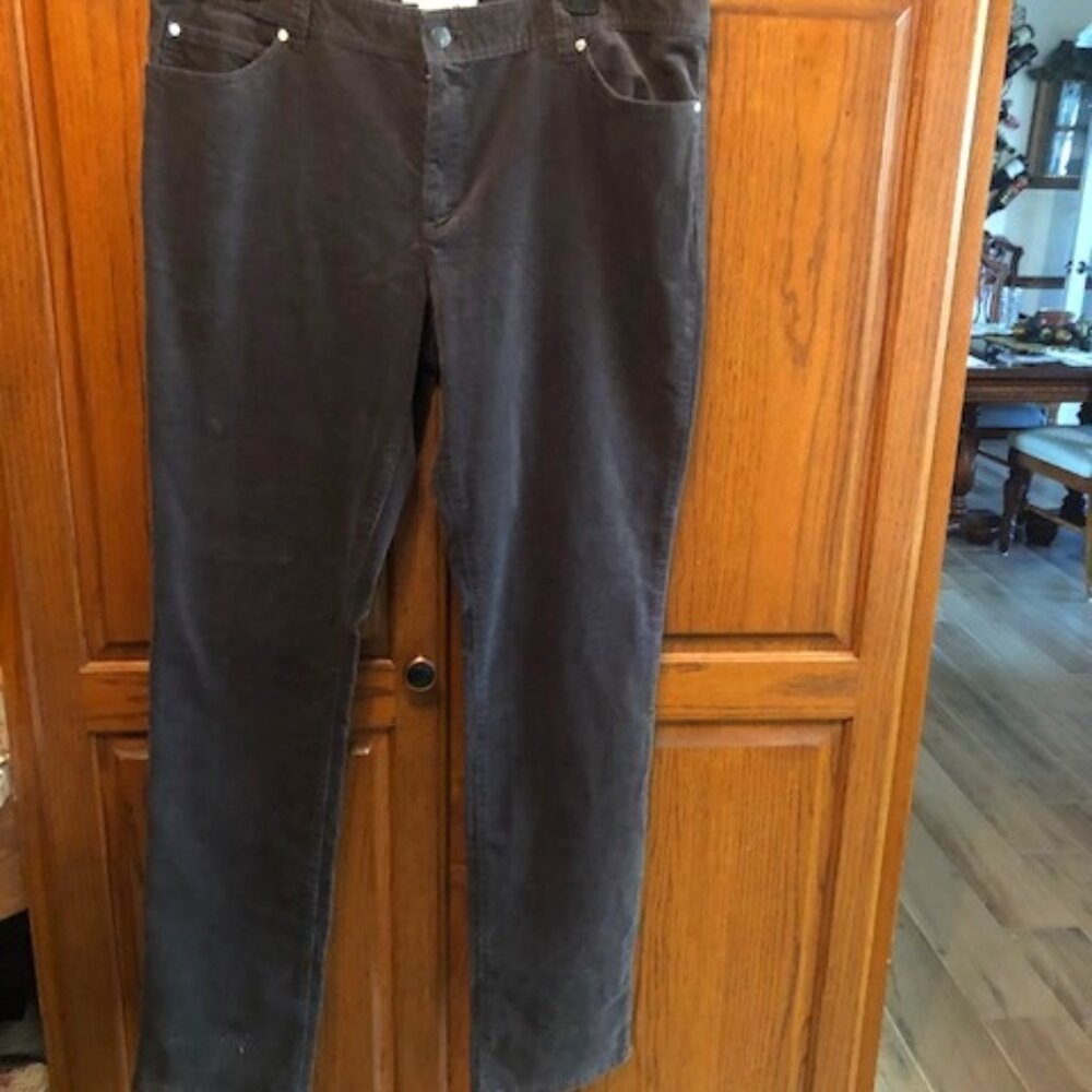 Michael Kors Womens Gray Courdoroy pants size 12